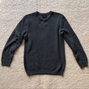 Grey knit wool sweater
